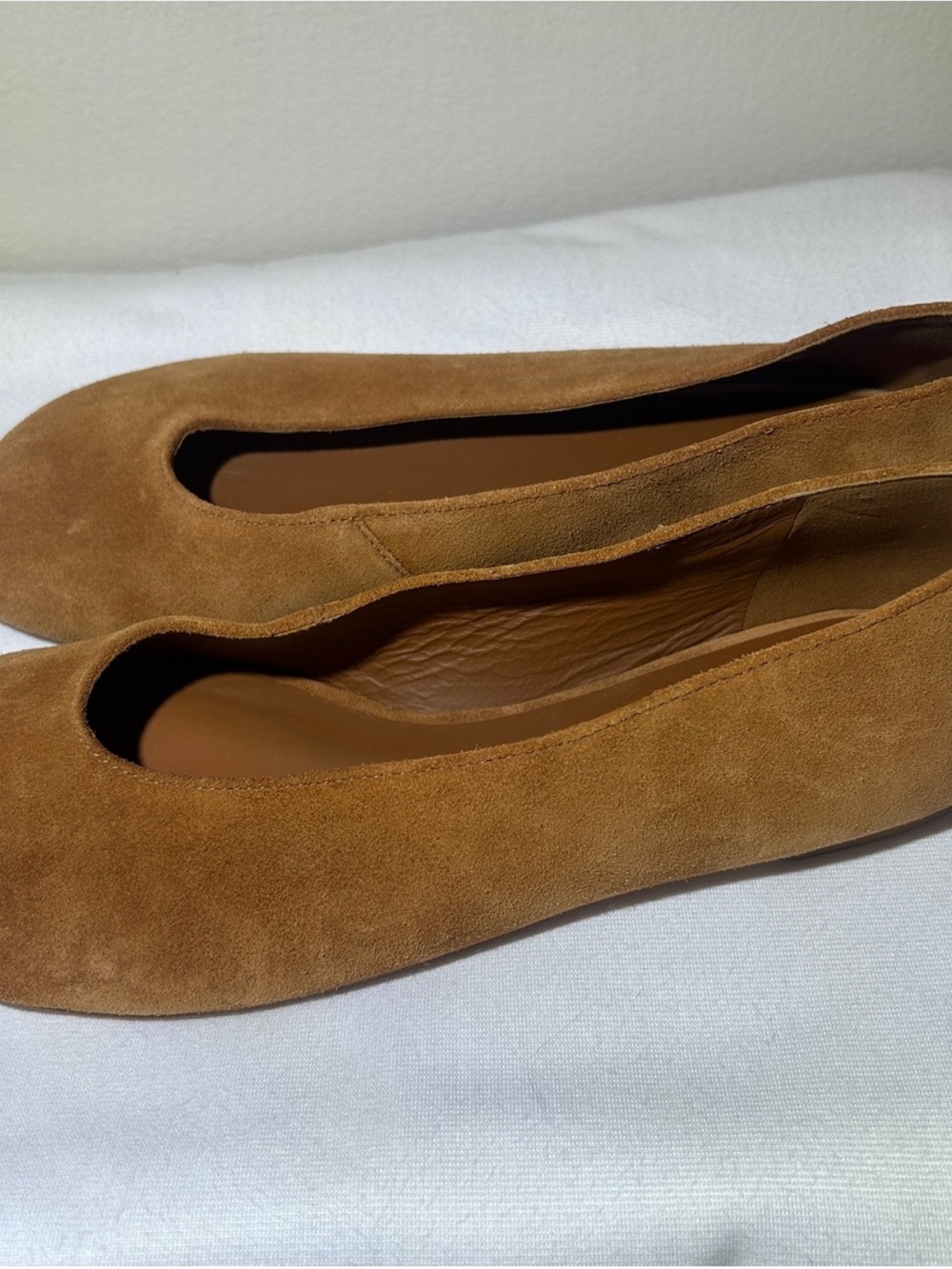 Reformation Prudence Suede Ballet Flats - Brown - Size 7.5 - NWOT - Picture 4 of 7